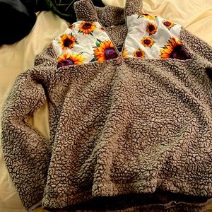 Sunflower Sherpa Pullover